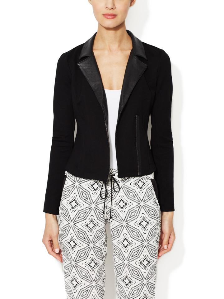 Patterson J Kincaid Lotus Leather Detail Jacket