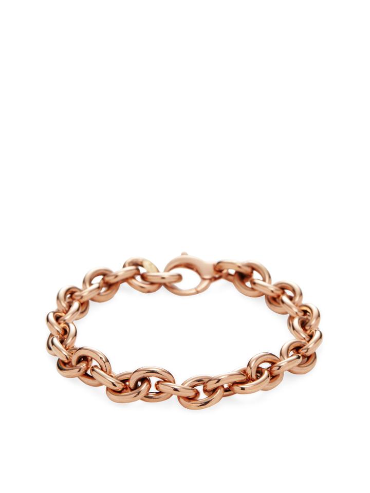 Shay Rose Gold Fancy Oval Link Bracelet