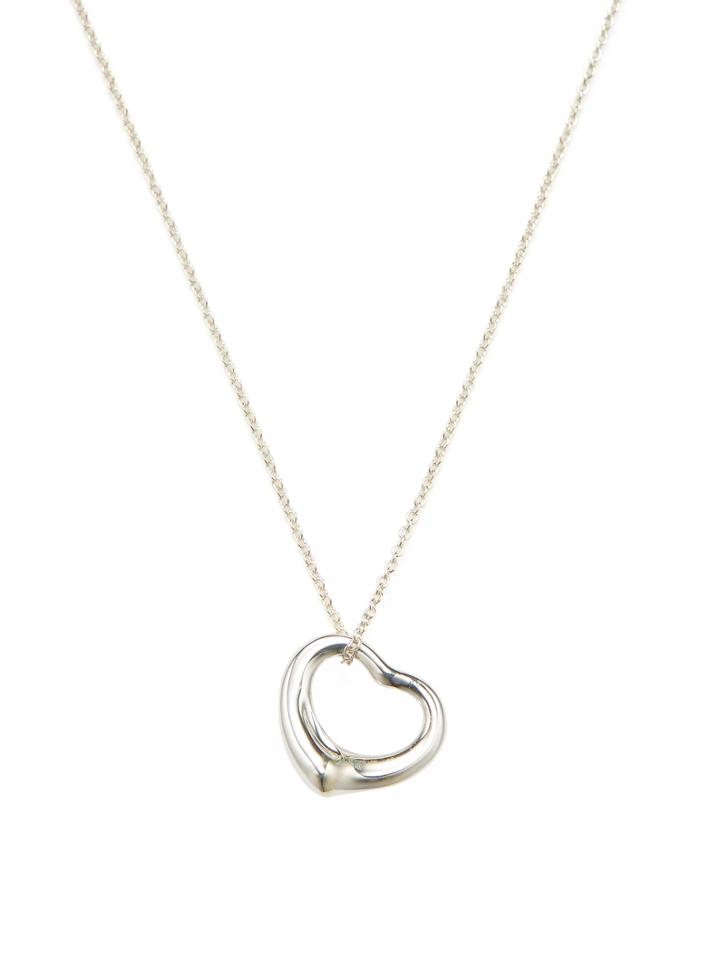 Vintage Tiffany & Co. Open Heart Pendant Necklace