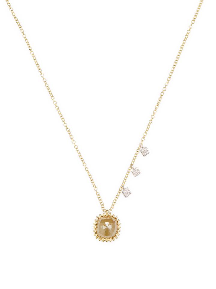 Meira T Diamond Yellow Gold Pendant Necklace