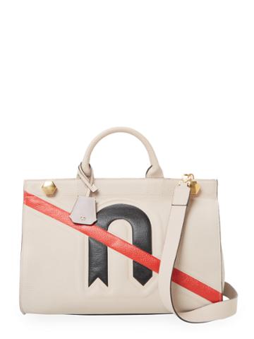 Anya Hindmarch Ephson No U Turn Leather Top Handle Satchel