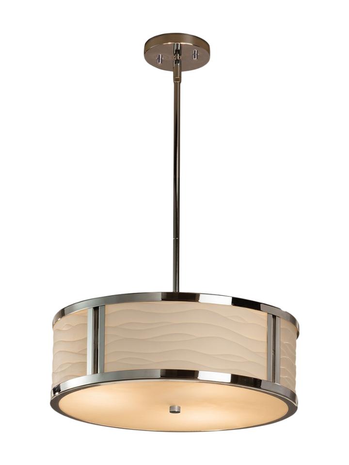 Justice Design Porcelina Tribeca 3-light Pendant