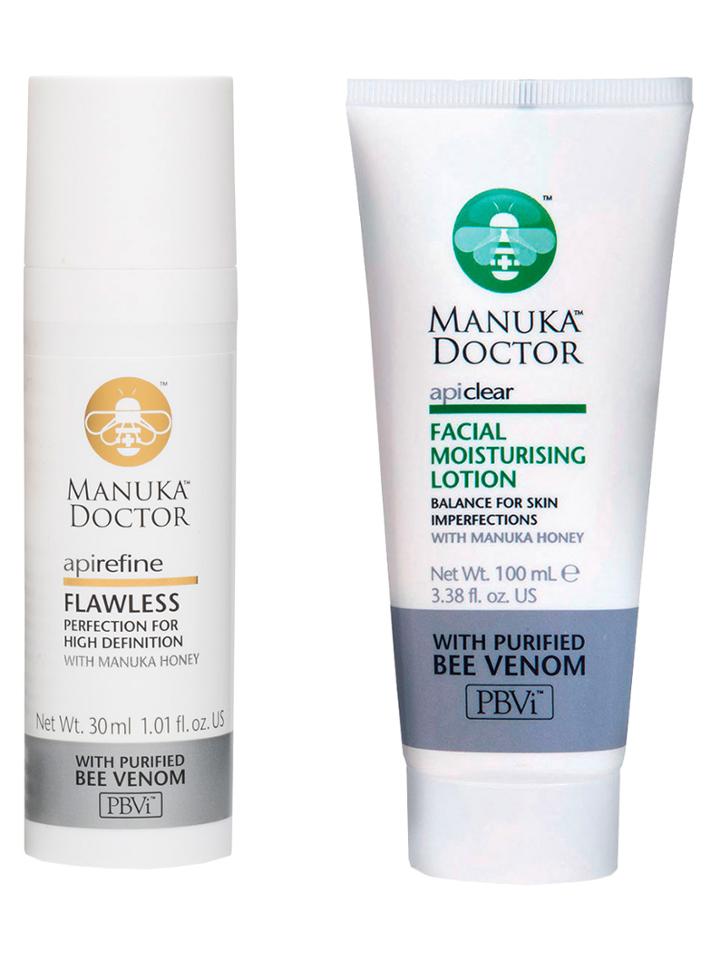 Manuka Doctor Flawless Complexion Set - Api Clear Facial Moisturizing Lotion + Api Refine Flawless Primer