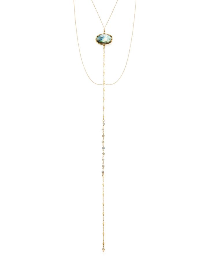 Taylor Kenney Jewelry Labradorite Lariat Necklace