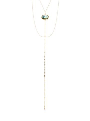 Taylor Kenney Jewelry Labradorite Lariat Necklace