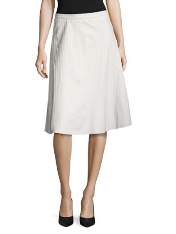 L Inchesagence Luca Leather Pleated A Line Skirt