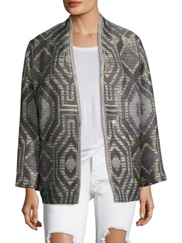Iro Bianza Jacquard Belted Jacket