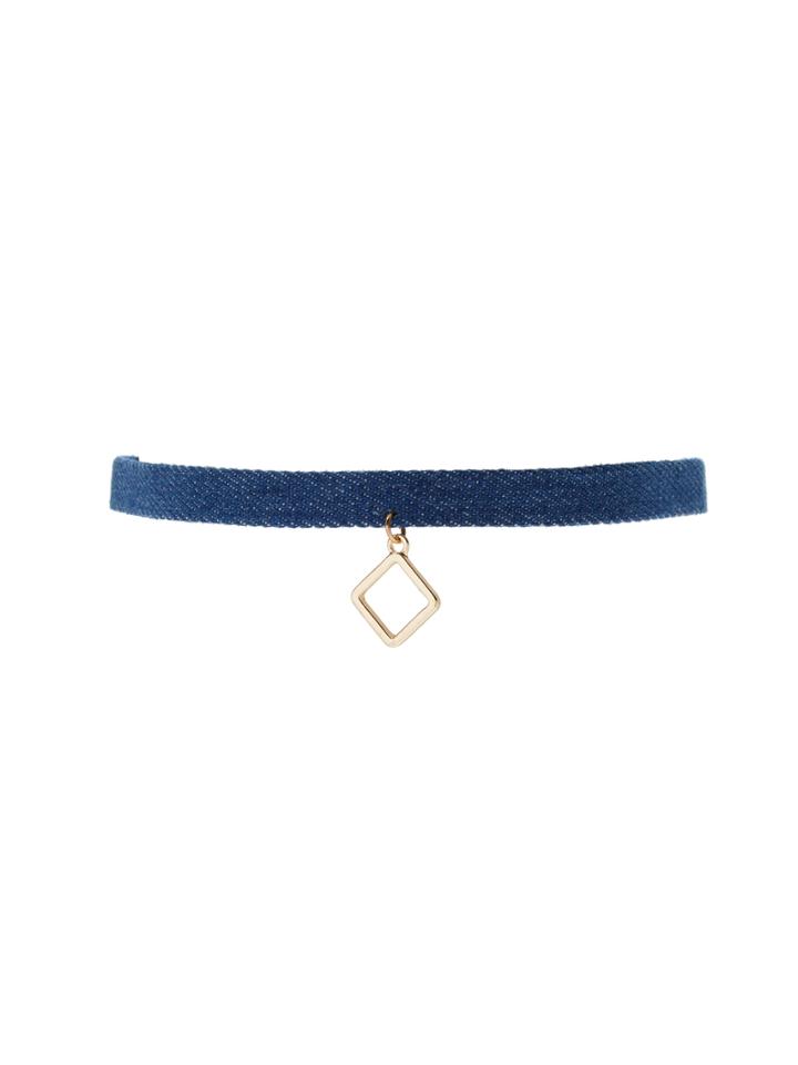 Cara Couture Jewelry Cotton Square Choker