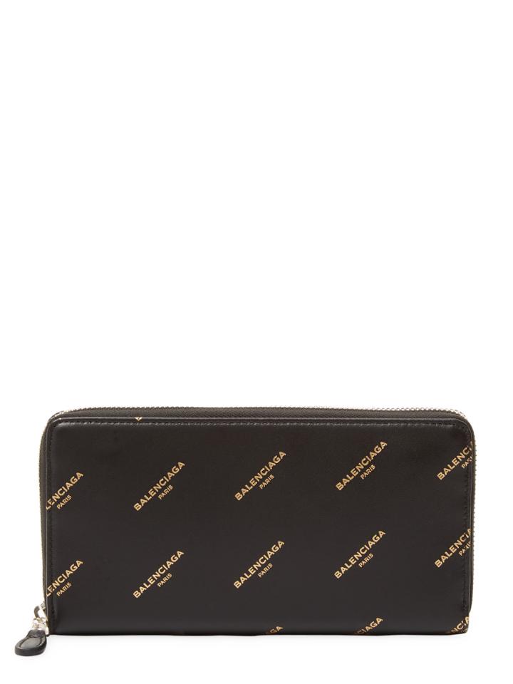 Balenciaga Leather Long Wallet