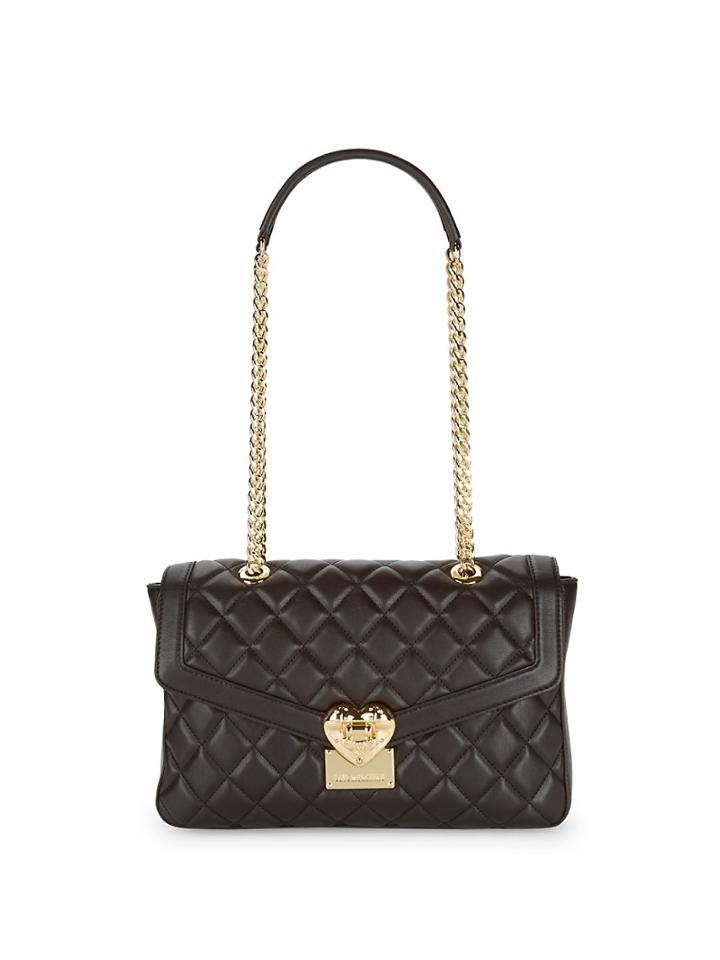 Love Moschino Quilted Leather Shoulder Bag