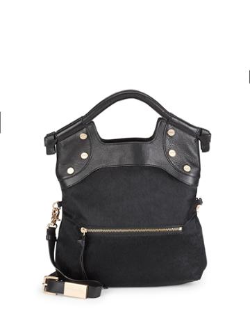 Foley + Corinna Leather &amp; Calf Hair Crossbody