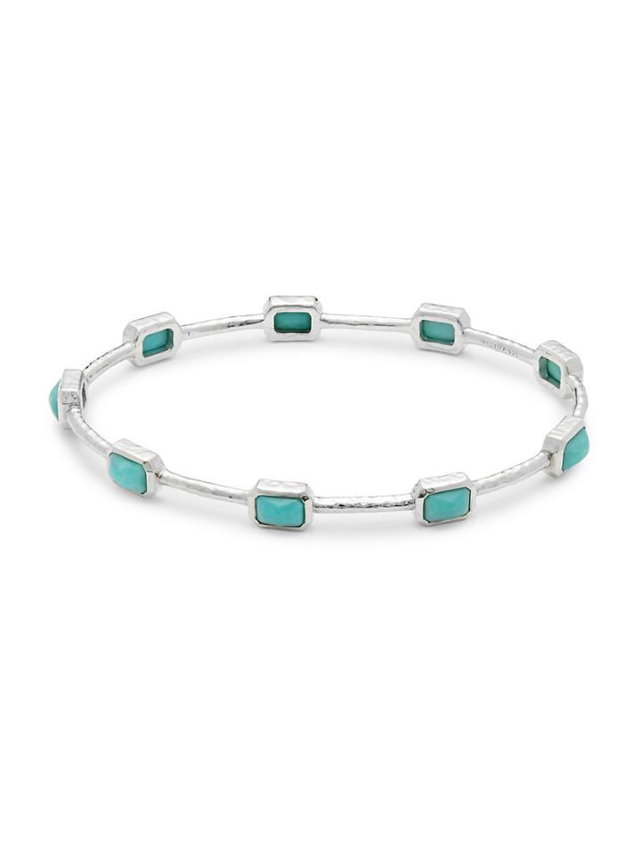 Ippolita Rock Candy Turquoise & Sterling Silver Bangle