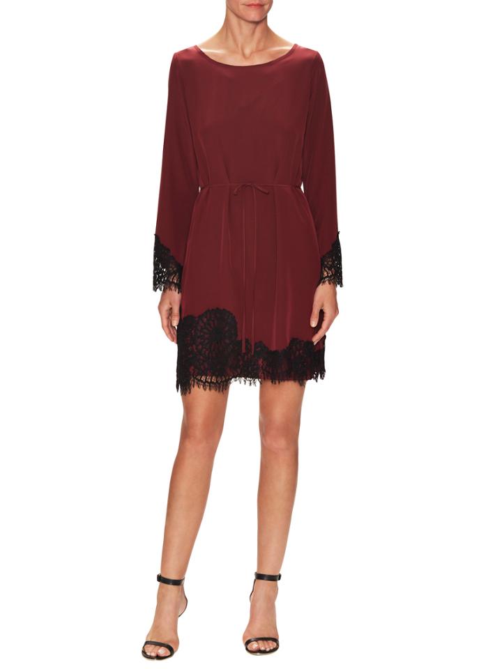 Falcon & Bloom Silk Bell Sleeve Mini Dress