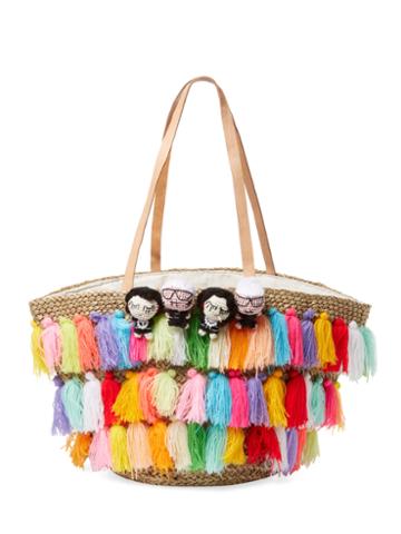 Mua Mua Dolls Raffia Tassel Market Tote