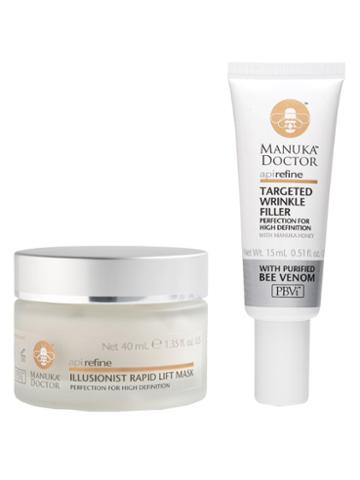 Manuka Doctor Rapid Lift Collagen Boosting Skin Care Set - Illusionist Rapid Lift Mask + Targeted Wrinkle Filler