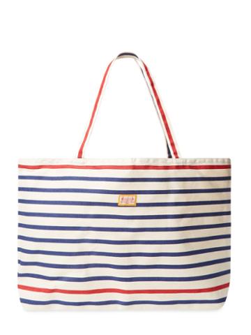 Les Toiles Du Soleil Hampton Marin Rouge Beach Bag