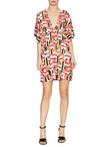 T Bags Los Angeles Stretch Jersey V-neck Dress