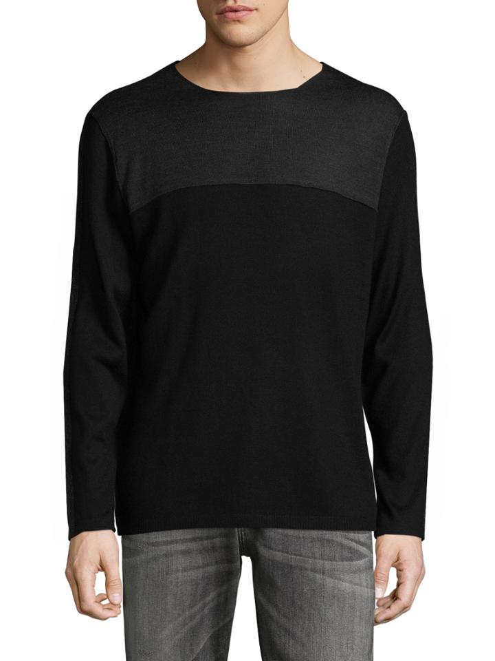 Karl Lagerfeld Colorblock Crewneck Sweater