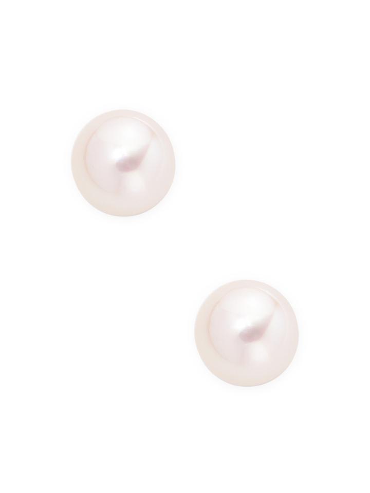 Tara Pearls 14k White Gold Diamond & Akoya Cultured Pearl Stud Earrings