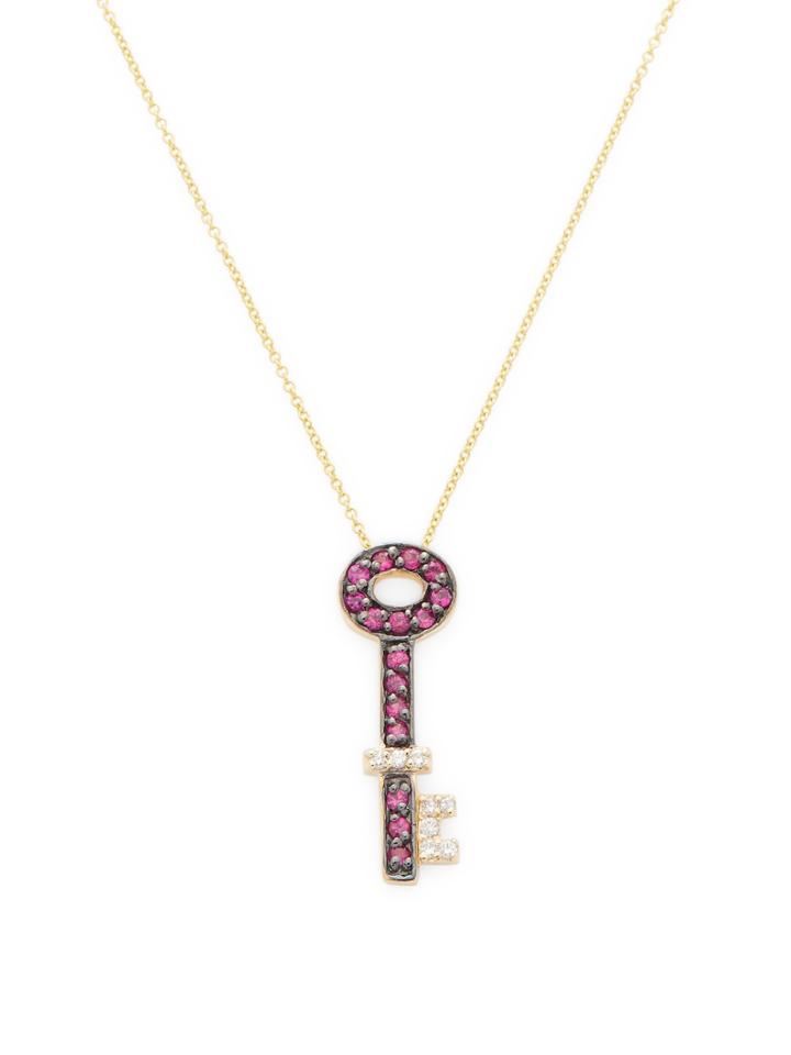 Effy 14k Gold Key Pendant Necklace