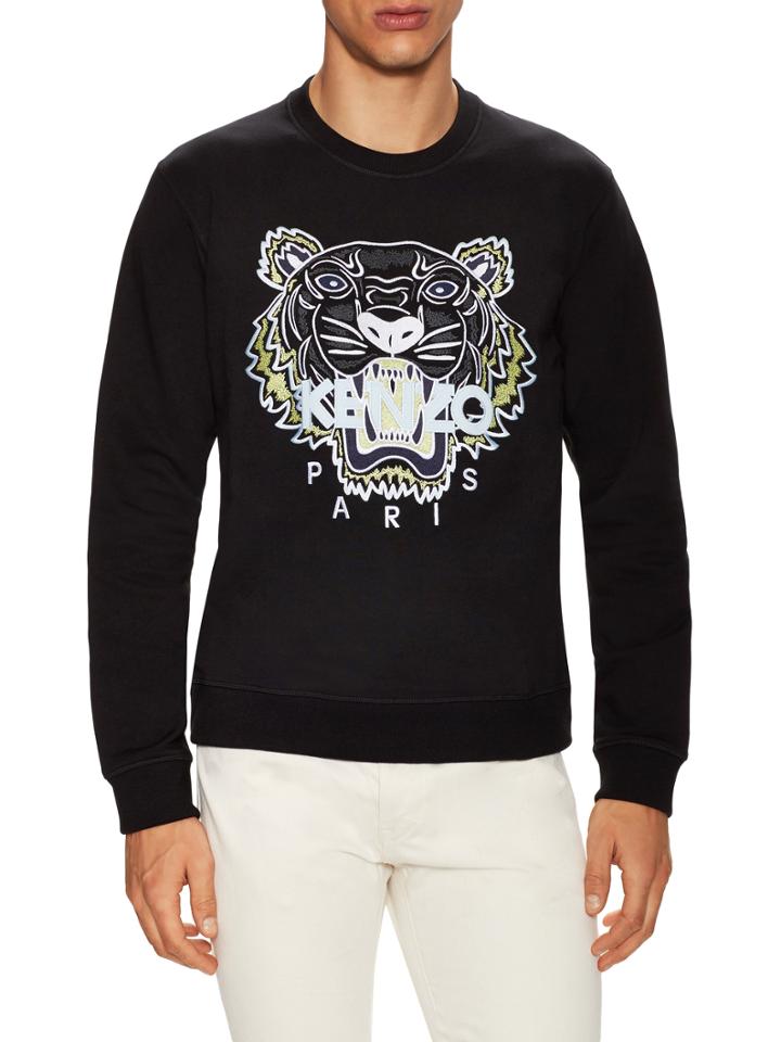 Kenzo Tiger Embroidered Crewneck Sweatshirt