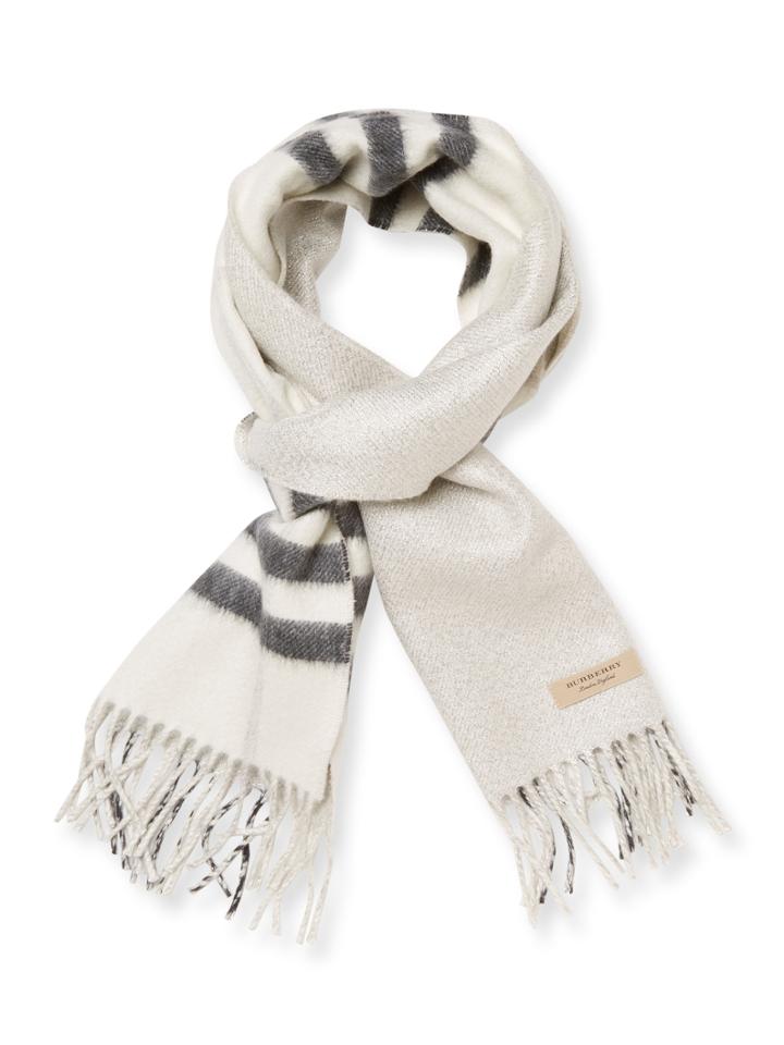 Burberry Fringed Cashmere Scarf