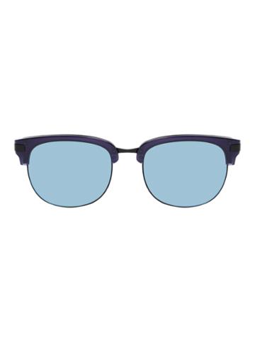 Kris Van Assche By Linda Farrow Gallery Mirror Lens Wayfarer Frame