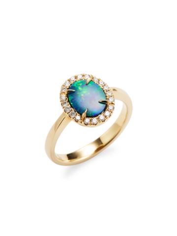 Rina Limor Australian Doublet Opal & Diamond Ring