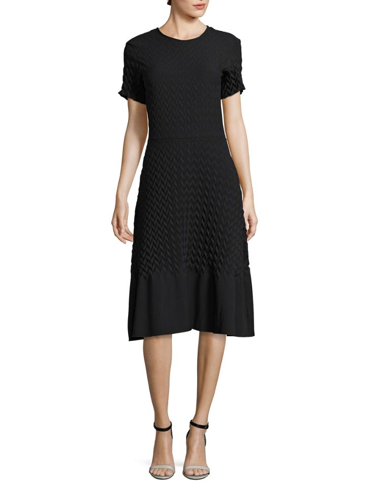 Georgia Hardinge Electrum Solid Pleated Dress