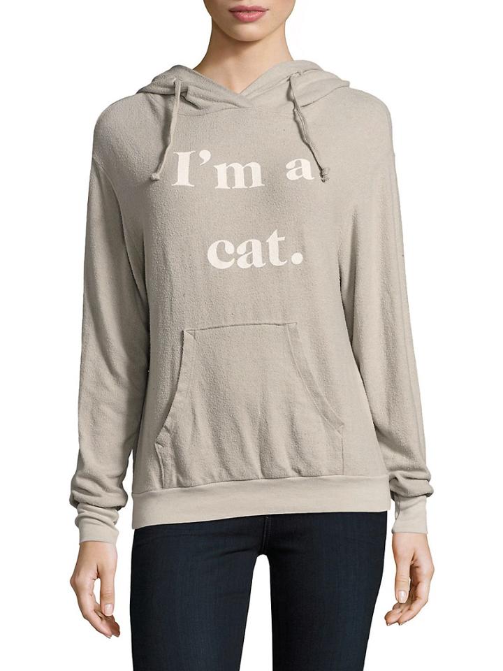 Wildfox Cat-ear Hooded Long Sleeve Pullover