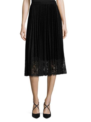 Vivienne Tam Lame Sun Pleated Skirt