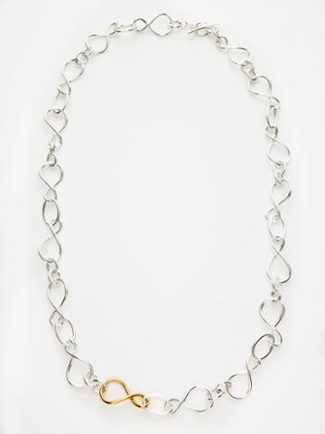 Faraone Mennella Two Tone Infinity Link Necklace