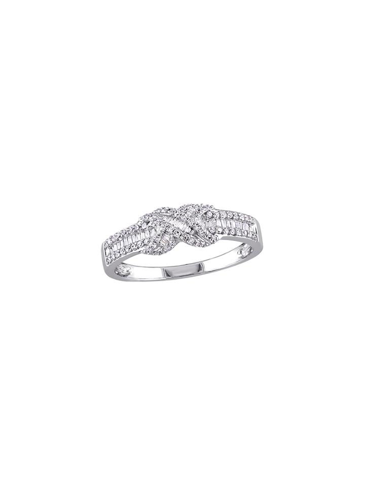 Rina Limor 14k White Gold & 0.30 Total Ct. Multi-cut Diamond Band Ring