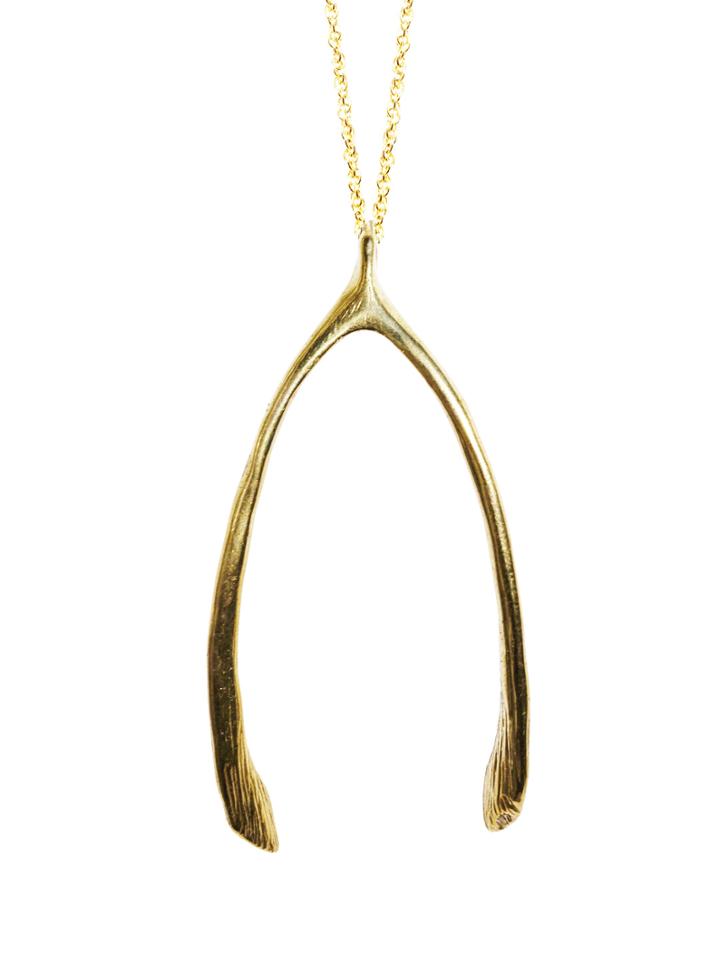 Verameat Wishbone Pendant Necklace