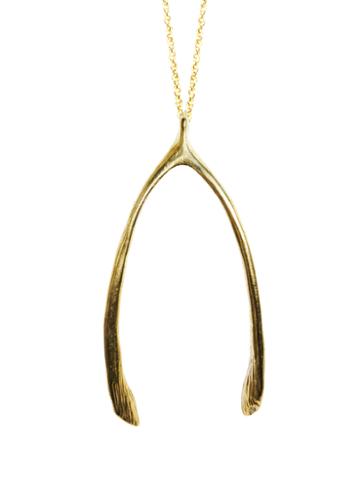 Verameat Wishbone Pendant Necklace