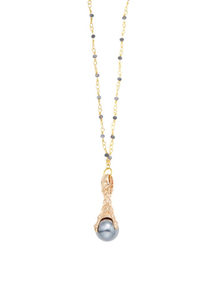 Ashiana London Clenched Pearl Pendant Necklace