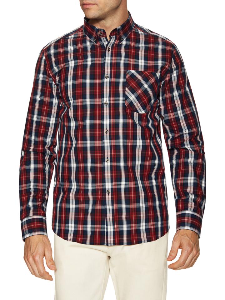 C.o.a. By Z.a.k. Brand Checkered Spread Sportshirt