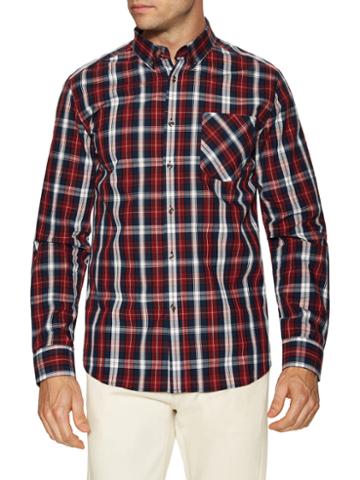 C.o.a. By Z.a.k. Brand Checkered Spread Sportshirt