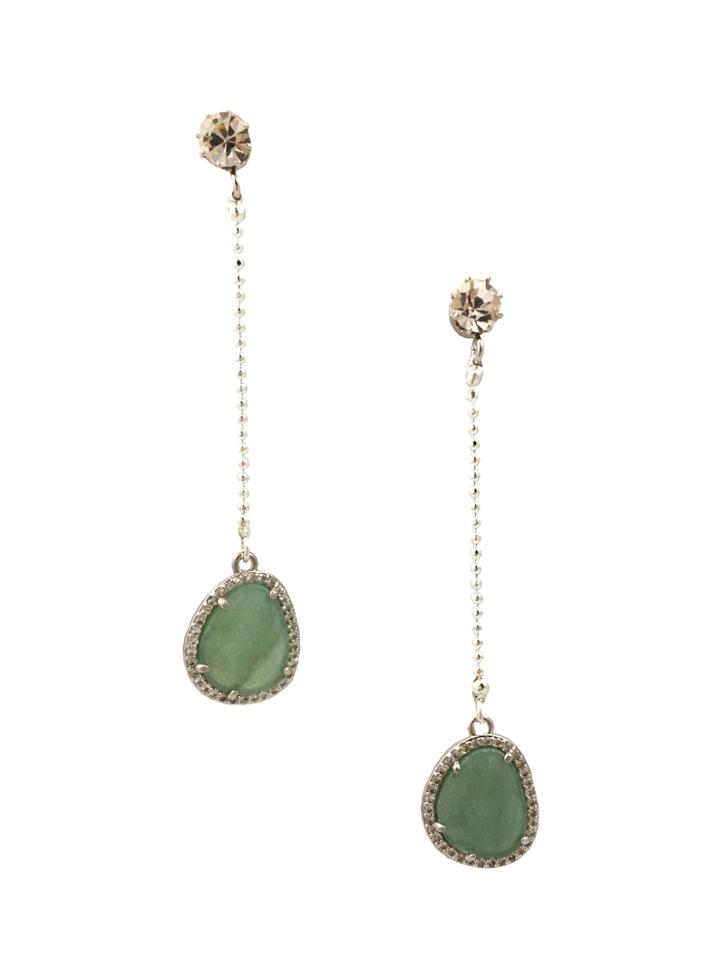 Katherine Karambelas Jewelry Melanie Aventurine & Swarovski Earrings