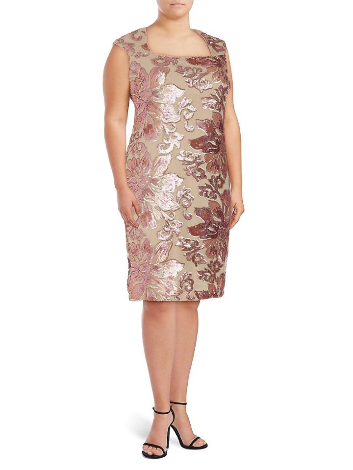 Isaac Mizrahi Sequin Embellished Dress