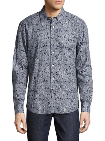 Gitman Bros. Cotton Paisley Print Sportshirt