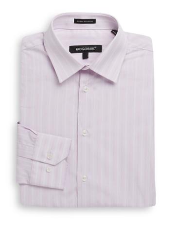 Bogosse Slim-fit Striped Cotton Dress Shirt