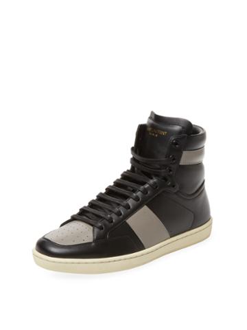 Saint Laurent Paris Wolly Soft Hi Top