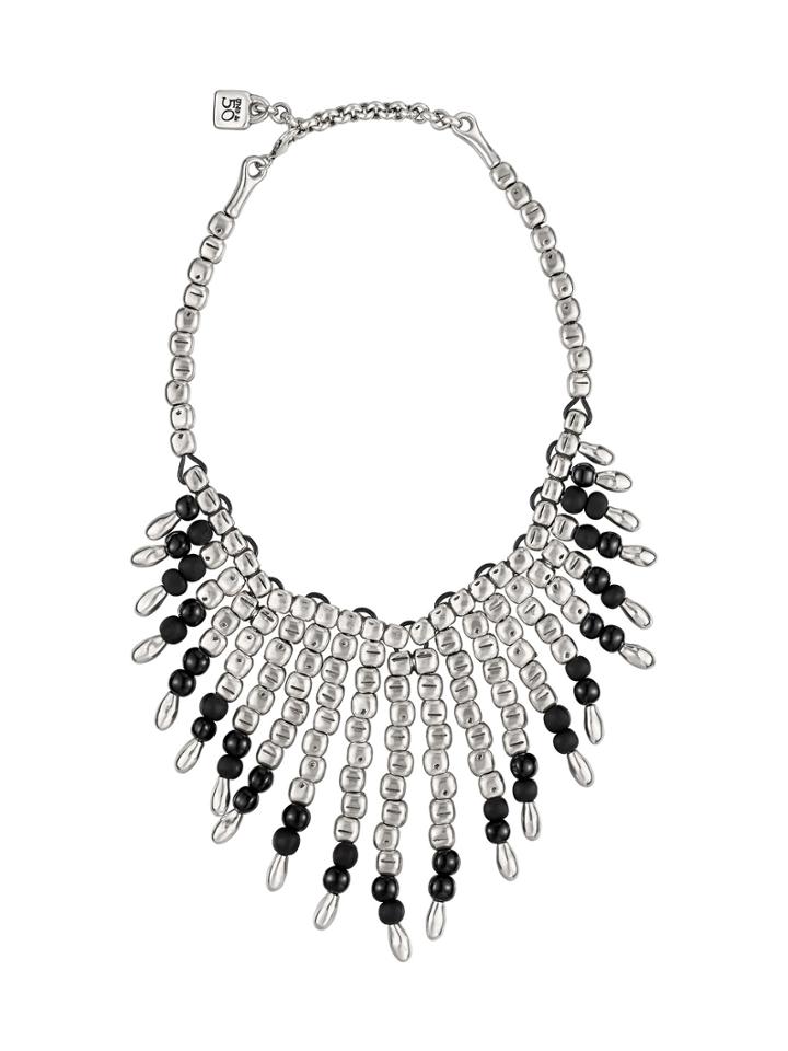 Unode50 Contrast Beads Bib Necklace