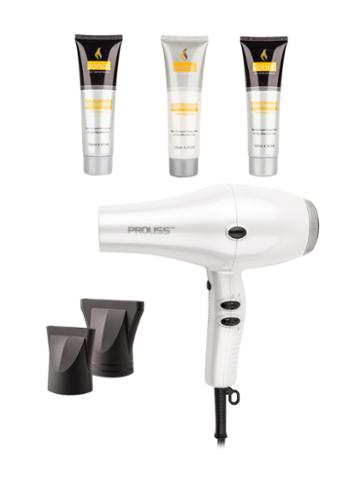 Iso Beauty Professional Nano Ionic Turbo Dryer With Nurturing Argan Oil Haircare Bundle