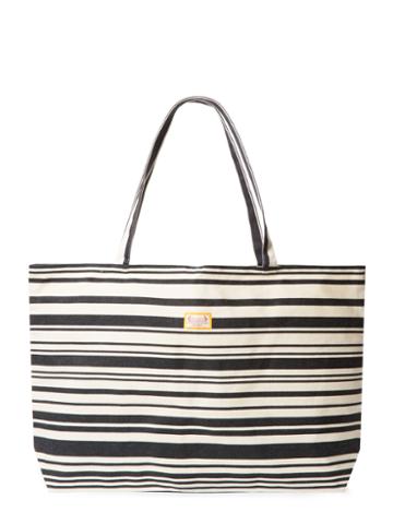 Les Toiles Du Soleil Hampton Tom Noir Beach Bag
