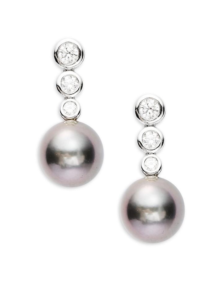 Tara Pearls Tahitian Pearl Dangle & Drop Earrings