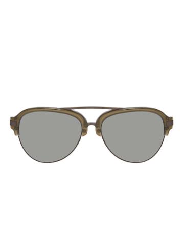 Kris Van Assche By Linda Farrow Gallery Tinted Acetate Aviator Frame