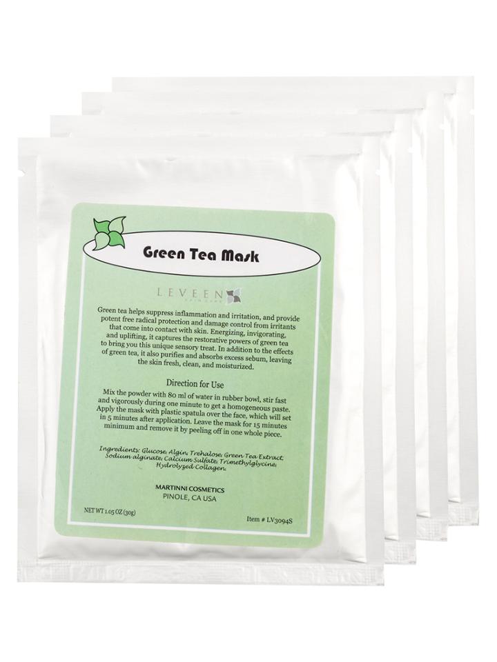 Martinni Beauty Masks Green Tea Free Radical Protecting Peel Off Mask- 4 Pack
