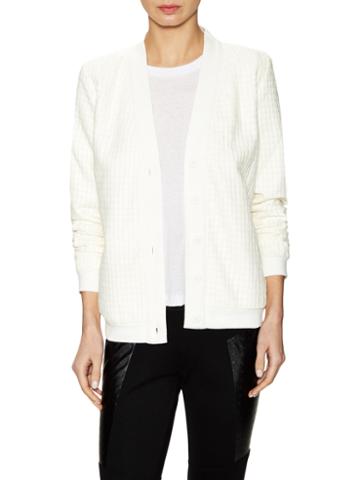 Whitney Eve Gibson Puffy Shawl Collar Cardigan